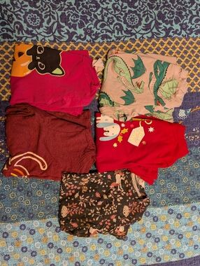 Kids 5 Long sleeve Tshirts 6/7